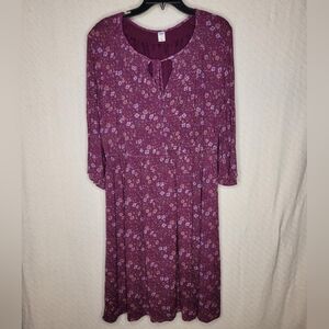 Floral Purple Dress